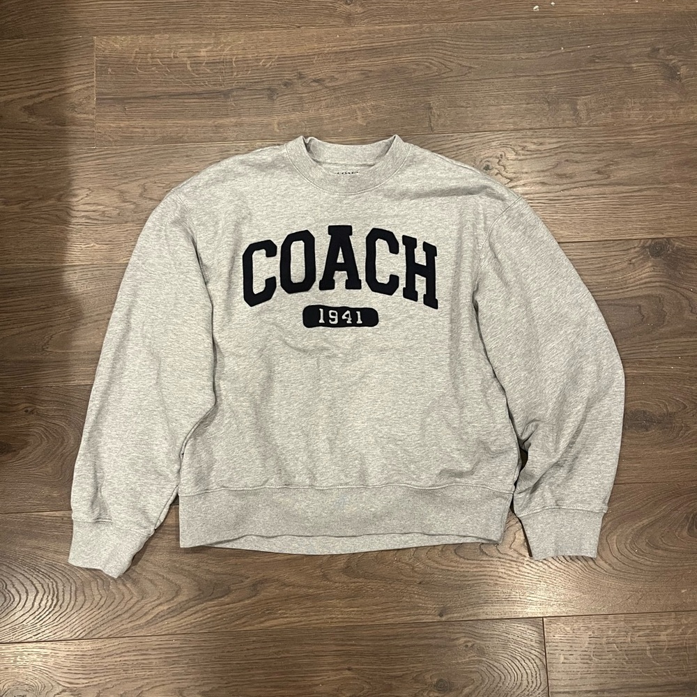 Large Coach crewneck sweatshirt